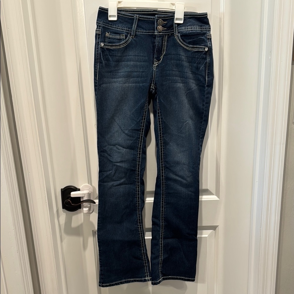 Wallflower Blue Boot Cut Jeans with Natural Fading